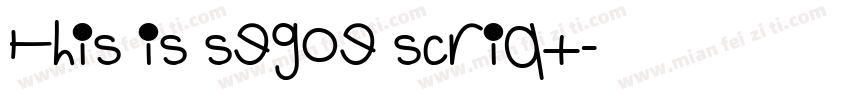 This is segoe script字体转换